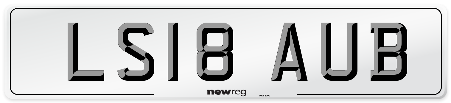LS18 AUB Number Plate from New Reg